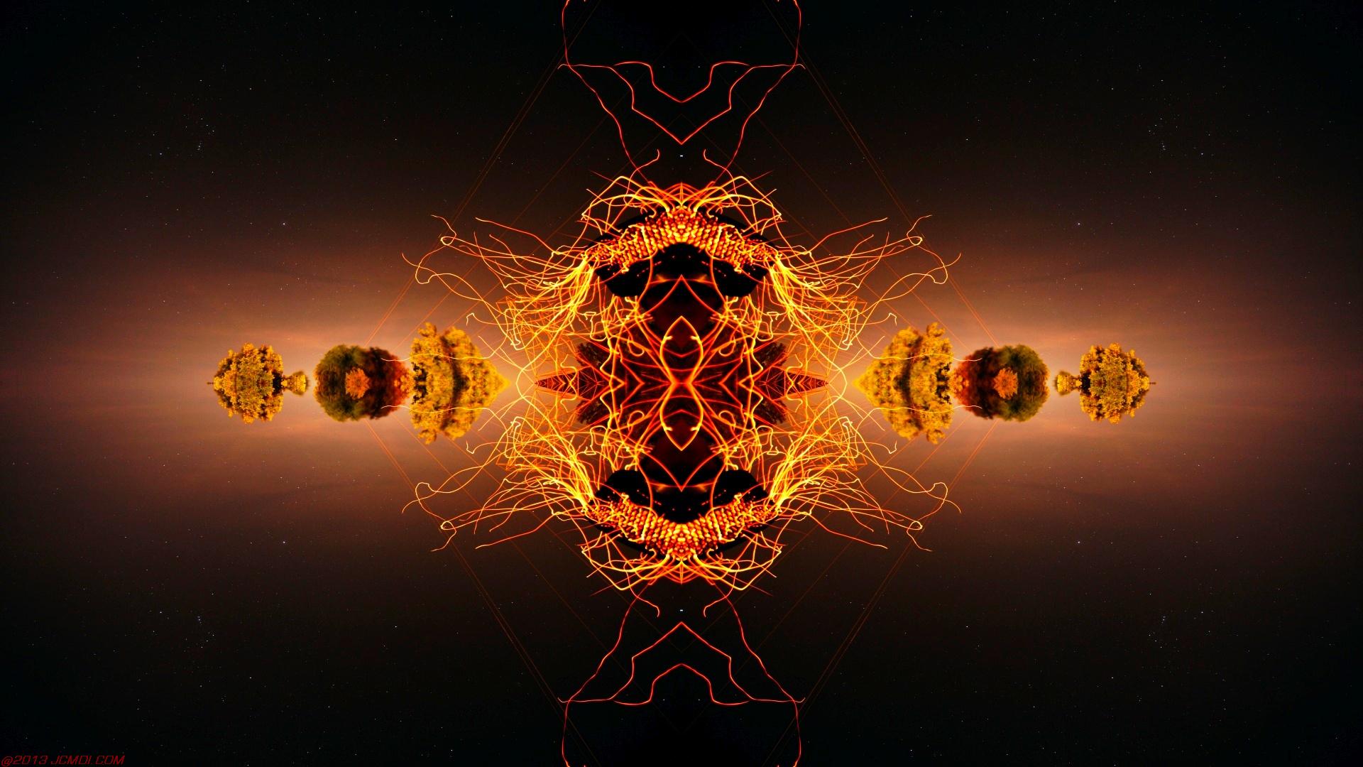 Chimney Sparks Abstract Artwork Timelapse Still Images